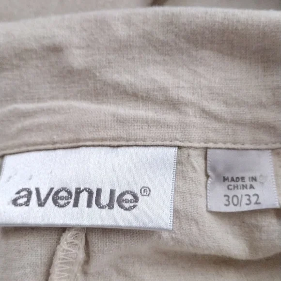 AVENUE WOMEN OVERSIZED DOUBLE BREASTED BLAZER LINEN BLEND - Picture 8 of 11